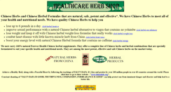 Desktop Screenshot of healthcareherb.com